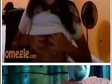 Omegle-Indian Teen Flashes Makes Huge Cumshot