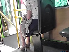 Most Good Non-Professional Arse On Bus Up Petticoat Clip