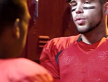 Heteroflexible - Angry Heterosexual Alpha Adrian Hart Dominates Football Teammate Inside Locker Room