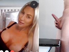 Ember reigns,  the busty austrian,  in a sensual webcam show