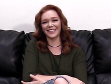 Shy Redhead Girl Is Stripped And Fucked At The Porn Casting