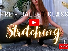 Stretch with Me Strawberry blonde red-head white lace lingerie leotard LeverageURAssets