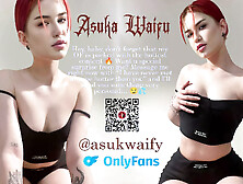 Hot redhead girl masturbates with a dildo in the shower