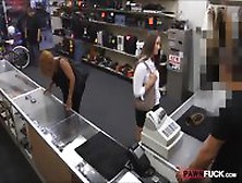 Huge Ass Babe Sells Her Stuff And Pounded At The Pawnshop