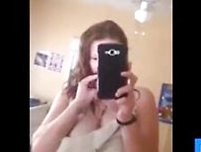 Hot White Chick Show Her Body On Periscope