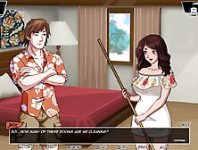 Working with a stunning Brazilian model in paradise