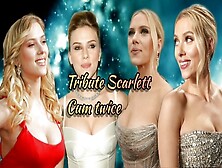 Scarlett Johansson Cum Tribute,  Man Masturbating,  Tributes