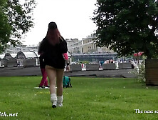 Ass Flashing In Public By Jeny Smith.  Bubble Butt Hidden