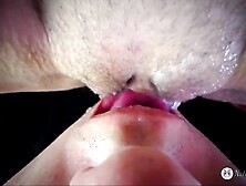 Splash All Over My Face. Pov Closeup Licking Creamy Snatch