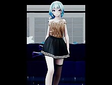 Sexy Miku In Hot Skirt Dancing (3D HENTAI)