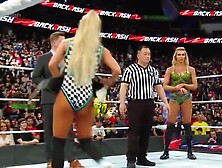 Carmella Vs.  Charlotte Flair Cake Battle Backlash 05-06-2018
