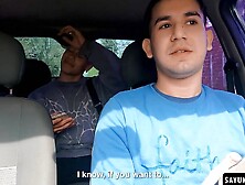 Leo Blue's Fat Dick Rides Hard On Edipo Ray In A Wild Car Sex Adventure