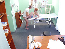 Redhead Receives A Full Pussy Exam By Doc