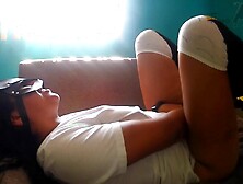 Compilation of homemade female orgasms: groans,  tremors,  spasms and squirts