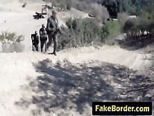 Sexy Latina Babe Sucks Big Dick And Gets Fucked Hard By The Border Patrol Agent