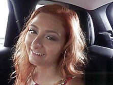 Cab Driver Bangs Redhead Teen On Backseat