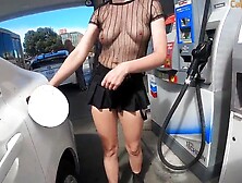 Hot Goth exhibitionist