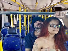 Student 18+ Was Fucked From Behind Inside The Bus By A Stranger!