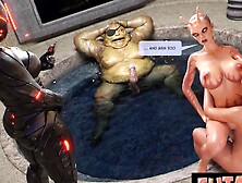 Futa3DX - Hot Busty Redhead Futa Gets Ass Fucked By Alien Lord COMIC