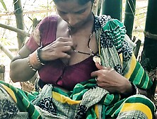 Indian desi Village bhabhi has outdoor sex in forest