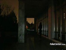 Spanish slut fucks outoors for money