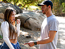 Rob Banks & Athena Anderson In Hiking For A Blowjob