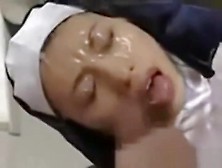 Japanese teen 18+ Nun Does Bukkake