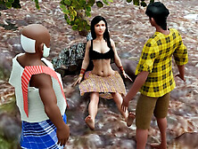 Sex in Jungle of indian (threesome)