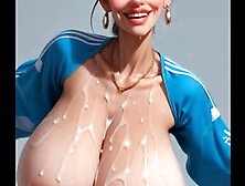 A whole class of plump fresh 18 AI latex students meet for perverted breast and spunk games