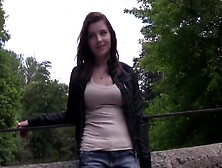 Lovely 18 Years Sandy Masturbates With A Sex Toy During Her Video Casting