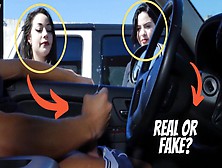 Real Or Fake?: Two Sluts Stop To Watch A Dude Jerking Off.