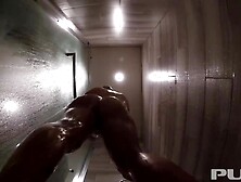 Puba - Jezebelle Bond rinses off herself after a long perspiring day