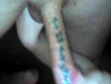 Tattooed Ass Riding A Tattoed Cock