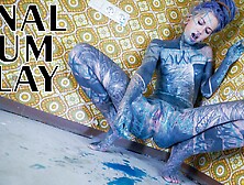 Alternative Tattoo Model Masturbating With Big Toy