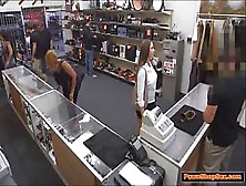 Busty Waitress Sucks Cock For Extra Tips