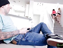 Stepsisters BFF Says "Maybe if we make him cum that guy'll give us a ride?!" S22:E12 - Family Taboo