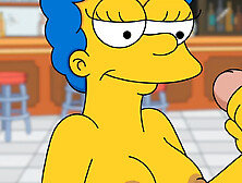 MOE FUCKS MARGE DOGGYSTYLE AND CUM IN HER ASS