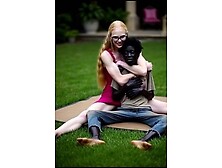 young pale blondie defeats wimpy nigga