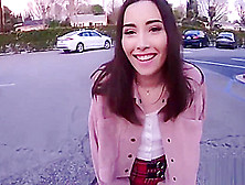 Aria Lee Wants Some Of That White Cock In Public