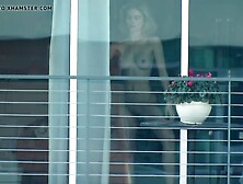 Sexy Blonde Neighbor Window Voyeur 10