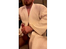 Cozy evening with dad! Watching porn after the sauna!