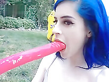 Kati3Kat Outdoor Fap Oral Sex Tease