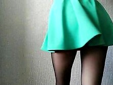 Stepbrother, Spank My Ass in Pantyhose and Cum on My Big Ass