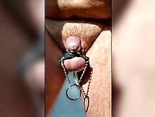 Bdsm-Self-Cbt-Session-Red-Balls-Parachute. Mp4