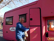 Chubby German bimbos Mia Bitch gets pounded by an mature man