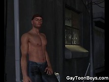 3D Straight Boys Go Gay For Muscle Men!