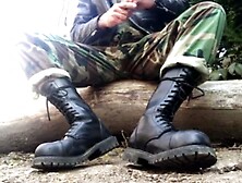 Cum On Combat Boots