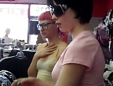 Ts Sarina Valentina + Bailey Jay Clothes Shopping