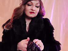 Sensual Asmr With Fur Coat And Torn Latex Gloves Featuring Arya Grander