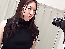 Japanese Brunette Darling Enjoys While Sucking Her Man's Dick